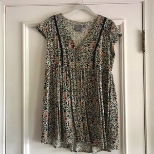 Anthropologie cap sleeve shirt